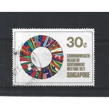 Singapore.SG147 30c Flags in Circle.Fine Used.Jun25