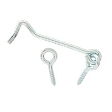 Wire Cabin Hook and Eye 50mm steel Silver gate door