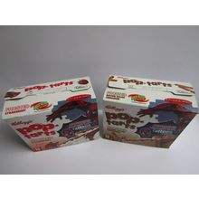 Kelloggs 2003 PopTarts Toasters Cereal Box x2 (Empty) Spider-Man