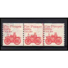 Used 1908 20c Fire Pumper Very Fine PNC 6/3 PA2479
