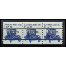 1906a 17c Electric Auto Very Fine MNH Dry Gum S/3 PreCnx KA9332