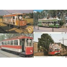 Seaton Tramway Car No 2 12 14 17 Colyton Terminus Heinz Baked Beans 4 Postcard s