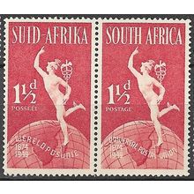 1949 SG 129 - #2 MNH (**) - bi-lingual pair