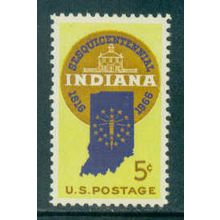 1308 5c Indiana Fine MNH MA0365