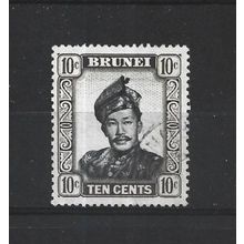 Brunei.SG106 10c Sultan Omar Ali Saifuddin.Fine Used.Aug25r
