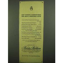1942 Brooks Brothers Clothing Ad - Christmas Gifts