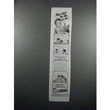 1951 Colgate Ribbon Dental Cream Ad - Can't Pin This