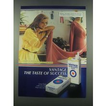 1985 Vantage Cigarettes Ad - The Taste of Success