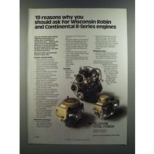 1986 Teledyne Total Power Wisconsin Robin and Continental R-Series Engines Ad