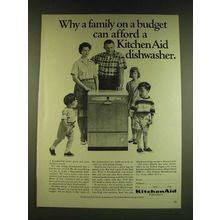 1966 KitchenAid Dishwasher Ad - Why a family on a budget can afford