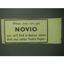 1948 Novio Toilet paper Ad - When you can get novio you will find it better