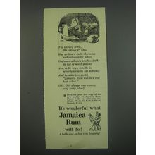 1949 Jamaica Rum Ad - The literary critic, Mr. Oliver P. Otis