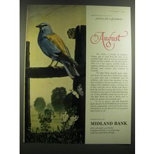 1964 Midland Bank Ad - Rarities of Wild Life - John Leigh Pemberton - August
