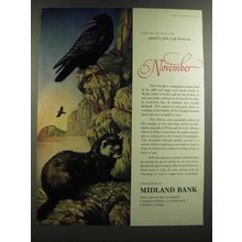 1964 Midland Bank Ad - Rarities of Wild Life - John Leigh Pemberton - November