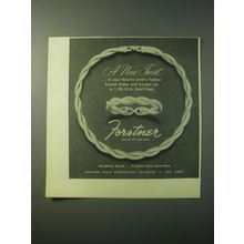 1948 Forstner Twined Choker and Bracelet Set Ad - A New Twist