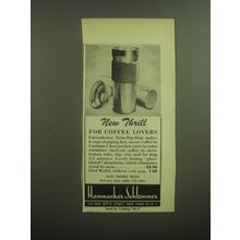 1947 Hammacher Schlemmer Fahrenheitor Tuba-Dip-Drip Ad - New thrill for coffee