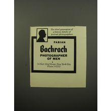 1950 Fabian Bachrach Photographer Ad - The third generation of a famous family