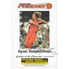 Ryan Sidebottom Yorkshire Phoenix Team Hand Signed Cricket Photo