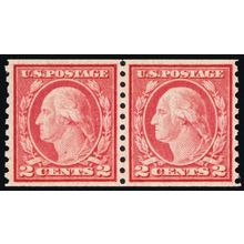 492, Mint 2¢ XF NH Coil Pair Very Well Centered! - Stuart Katz