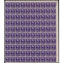 807, Mint NH Full Misperfed Sheet of 100 Stamps Great EFO - Stuart Katz