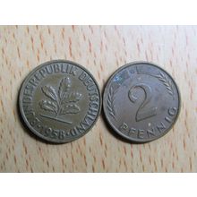 1958g 2 pfennig Germany Coin
