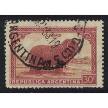Argentina Merino Sheep 'M.H.'' Ovpt 1935 Canc MI#423X III B Sc#OD143