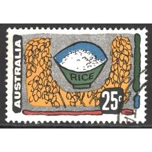 AUSTRALIA 1972: PRIMARY INDUSTRIES - 25c RICE USED (G5)