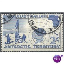 Australia Antarctic Territory 1957 SG1 2s Ultramarine Fine Used.