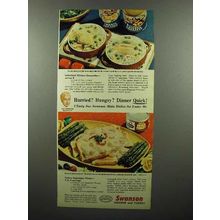 1953 Swanson Chicken & Turkey Ad - Hungry?