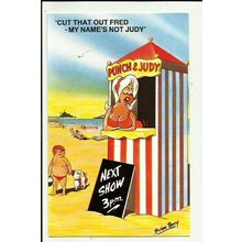 BAMFORTH COMIC "Punch & Judy" Postcard (2016)