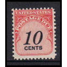 J97 10c Postage Due Barely Clears MNH K5475