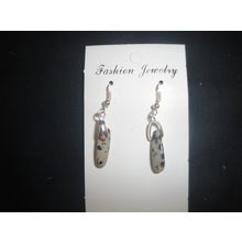 Beautiful small dalmation jasper earring