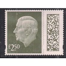 GB 2024 KC 3rd £2.50 Gooseberry Green Machin Used SG V5026 ( J1223 )