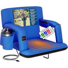 Alpcour Reclining Heated Stadium Seat with Armrests[ ]
