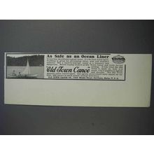 1913 Old Town Canoe Ad - As Safe as an Ocean Liner