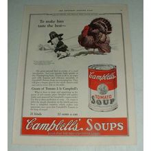 1923 Campbell's Tomato Soup Ad - Make Him Taste the Best