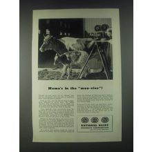 1946 National Dairy Products Corporation Ad - Mama's in the Moo-Vies