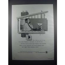 1954 Bell Telephone System Ad - Your Clients Are Sure
