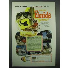 1954 Florida Tourism Ad - For A Week or Forever