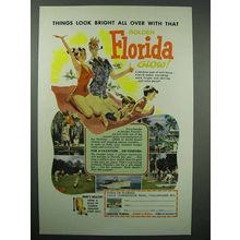 1954 Florida Tourism Ad - Things Look Bright All Over