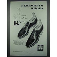 1954 Florsheim Shoes Ad - Genuine Australian Kangaroo