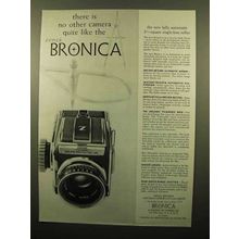 1960 Zenza Bronica Camera Ad - No Other Quite Like