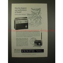 1960 Zenith Trans Oceanic Radio Ad - Give the Elegance!
