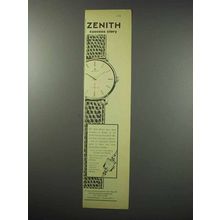 1960 Zenith Watch Ad - Success Story