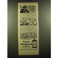 1938 Crab Orchard Whiskey Ad - Just what I've been hunting for