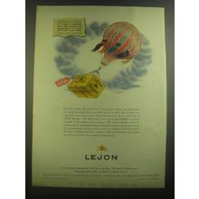 1945 Lejon Brandy Ad - art by Leo Rackow - Information Wanted