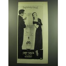 1949 Dry Sack Sherry Ad - Impressively Correct