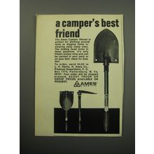 1969 Ames Camper Shovel Ad - A Camper's best friend