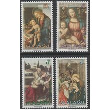 Malawi 1998 Mi. 694 - 697 Christmas Noël Natal Botticelli Da Vinci Art Painting