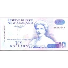 1994 New Zealand Banknote 10 Dollars Brash Type IV BM-DH